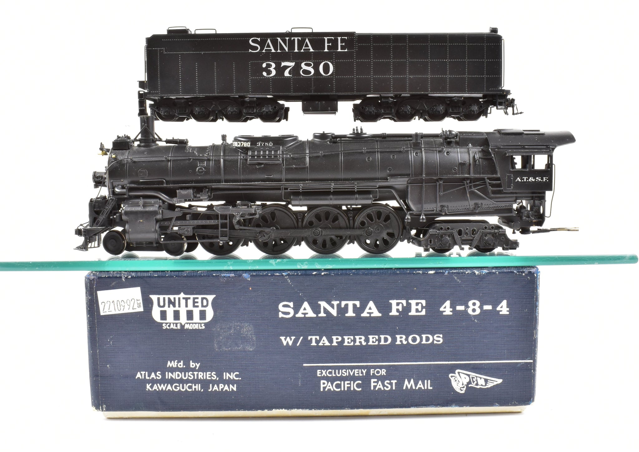 HO Brass CON PFM - United ATSF - Santa Fe 4-8-4 Northern Tapered Rods ...
