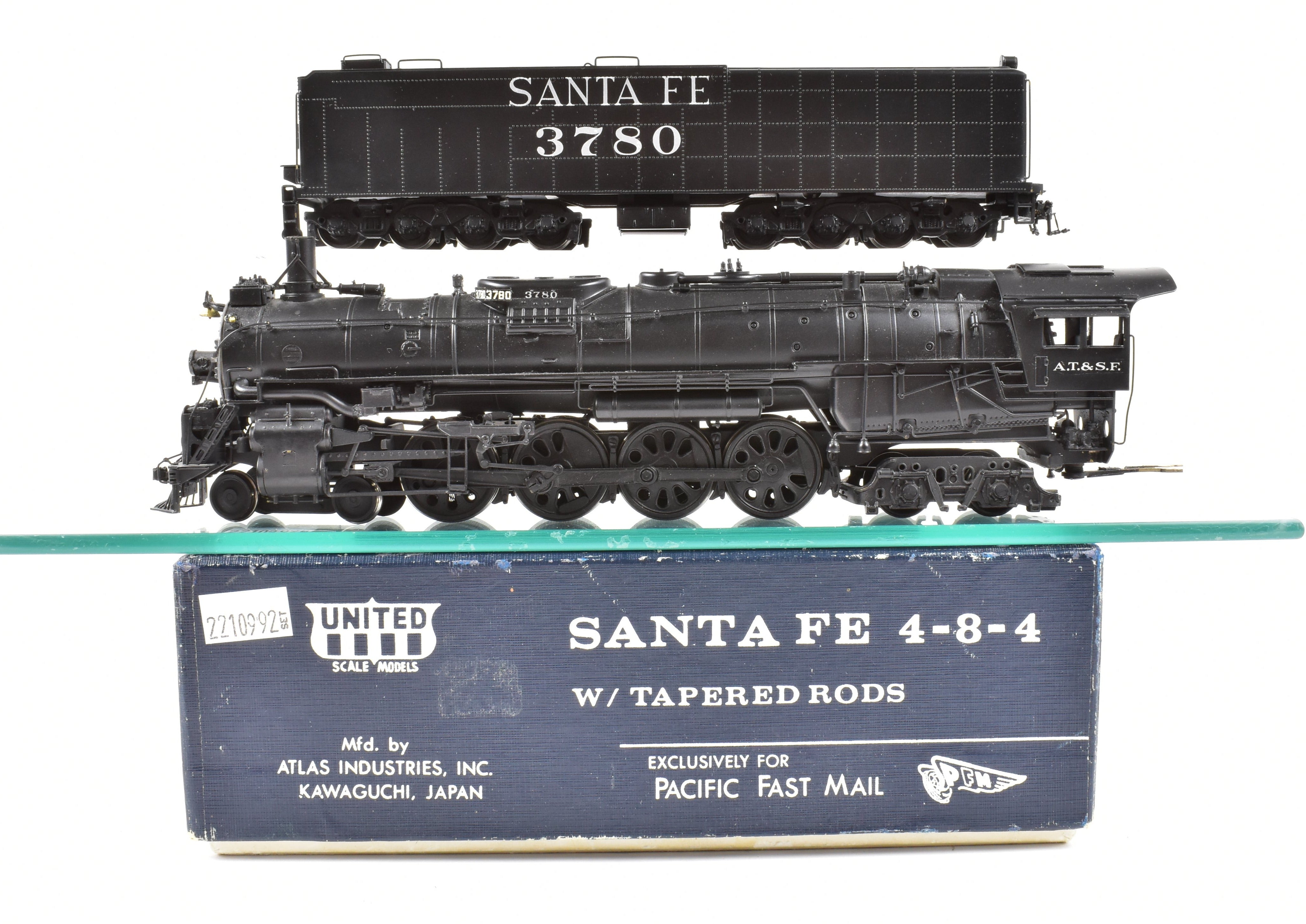 鉄道模型 UNITED SANTAFE 4-8-4 HO Brass CON PFM - United ATSF - Santa Fe 4-8-4 Northern