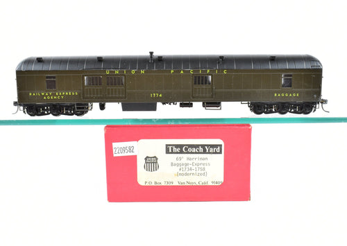 HO Brass TCY - The Coach Yard UP - Union Pacific Harriman Baggage-Express #'s 1734-1758 (Modernized)  CP No. 1774
