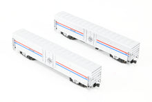 Load image into Gallery viewer, N Kato 106-3506 Amtrak Material Handling Car 2-Pack Phase III Set C-2 Nos. 1508 and 1553
