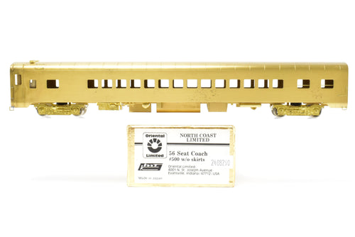 HO Brass Oriental Limited NP - Northern Pacific North Coast Limited 56-Seat Coach #500 w/o Skirts