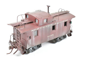 HO Brass PFM - United NP - Northern Pacific Wood Caboose Custom Painted