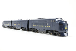 HO Stewart Hobbies C&EI – Chicago & Eastern Illinois EMD F3A/F3B/F3A Phase II Set w/ SoundTraxx Tsunami DCC and Sound
