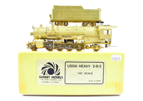 HO Brass Sunset Models USRA - United States Railway Administration Heavy 2-8-2 Mikado
