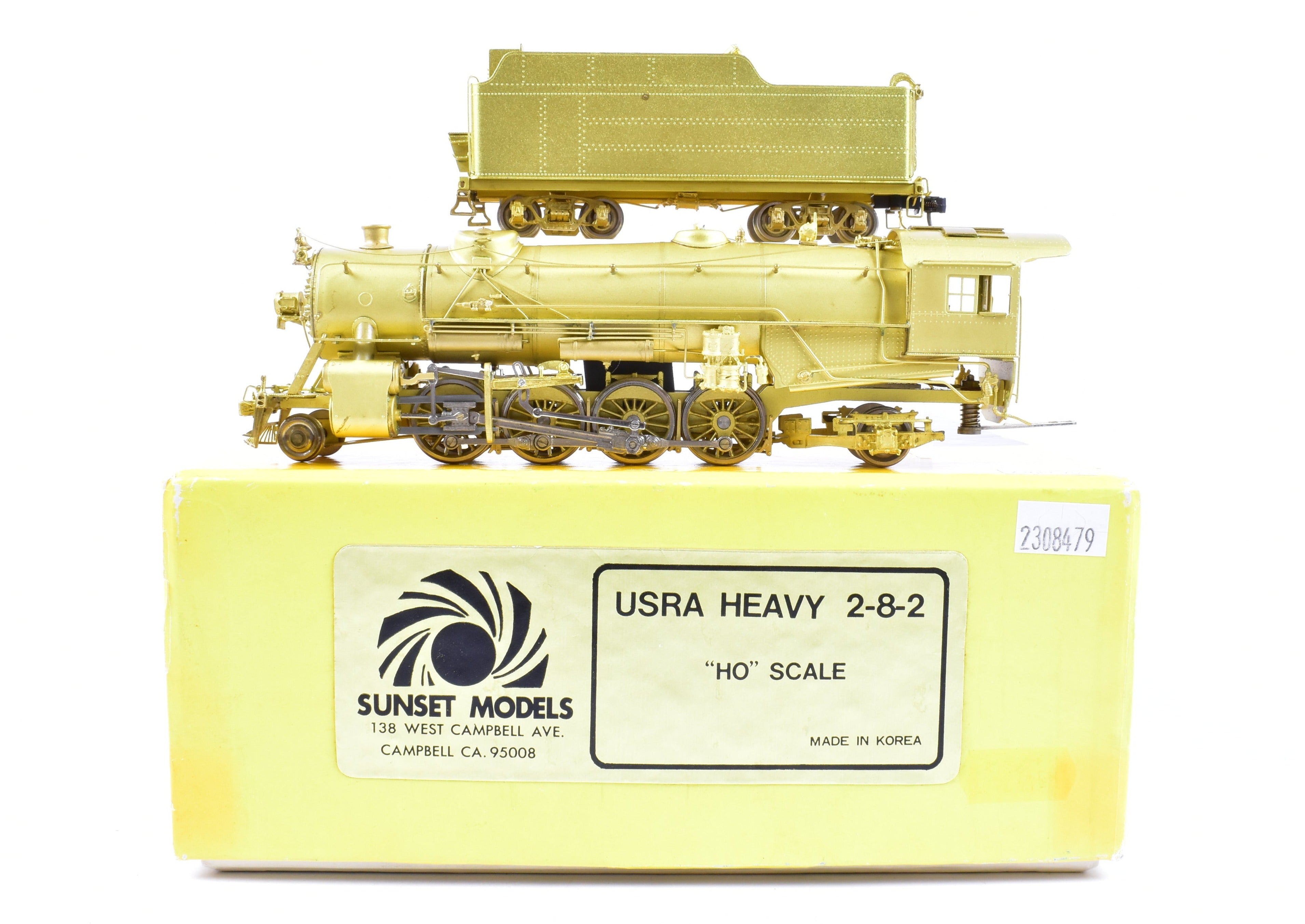 鉄道模型 USRA LIGHT 4-8-2 SUNSET MODELS HO Brass Sunset Models ATSF - Santa Fe 3700 Class 4-8-2