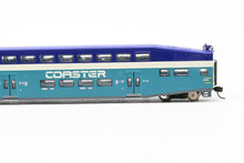 Load image into Gallery viewer, N Athearn Coaster EMD F59PHI and Three Athearn Bombardier Coaches and One Control Car Factory Painted NO BOXES
