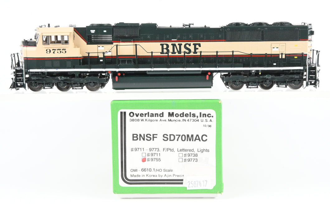 HO Brass OMI - Overland Models, Inc. BNSF - Burlington Northern Santa Fe SD70MAC FP No.9755