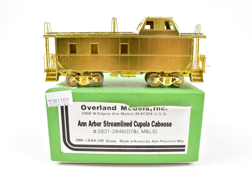 HO Brass OMI - Overland Models, Inc. Ann Arbor Streamlined Cupola Caboose #2831 - 2846 Series