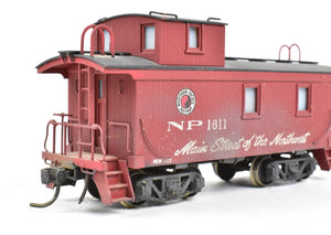HO Brass NWSL - NorthWest Short Line NP - Northern Pacific Wood Sided Caboose Custom Painted No. 1611