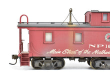 Load image into Gallery viewer, HO Brass NWSL - NorthWest Short Line NP - Northern Pacific Wood Sided Caboose Custom Painted No. 1611
