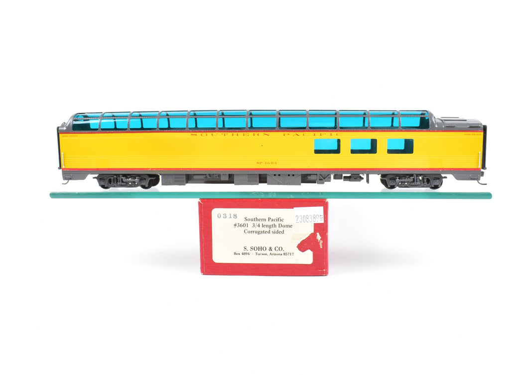 HO Brass Soho SP - Southern Pacific CON 3/4 Dome #3603 custom Painted in Yellow and Gray 