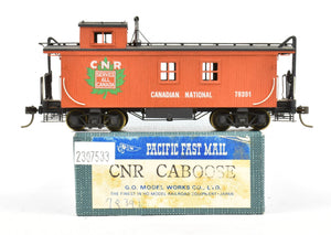 HO Brass PFM - GOM CNR - Canadian National Railway Wood Caboose or Van Custom Painted #78391