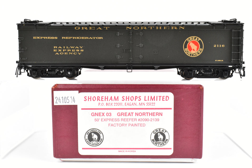 HO Brass Shoreham Shops GN - Great Northern 50 Foot Express Reefer FP #2116