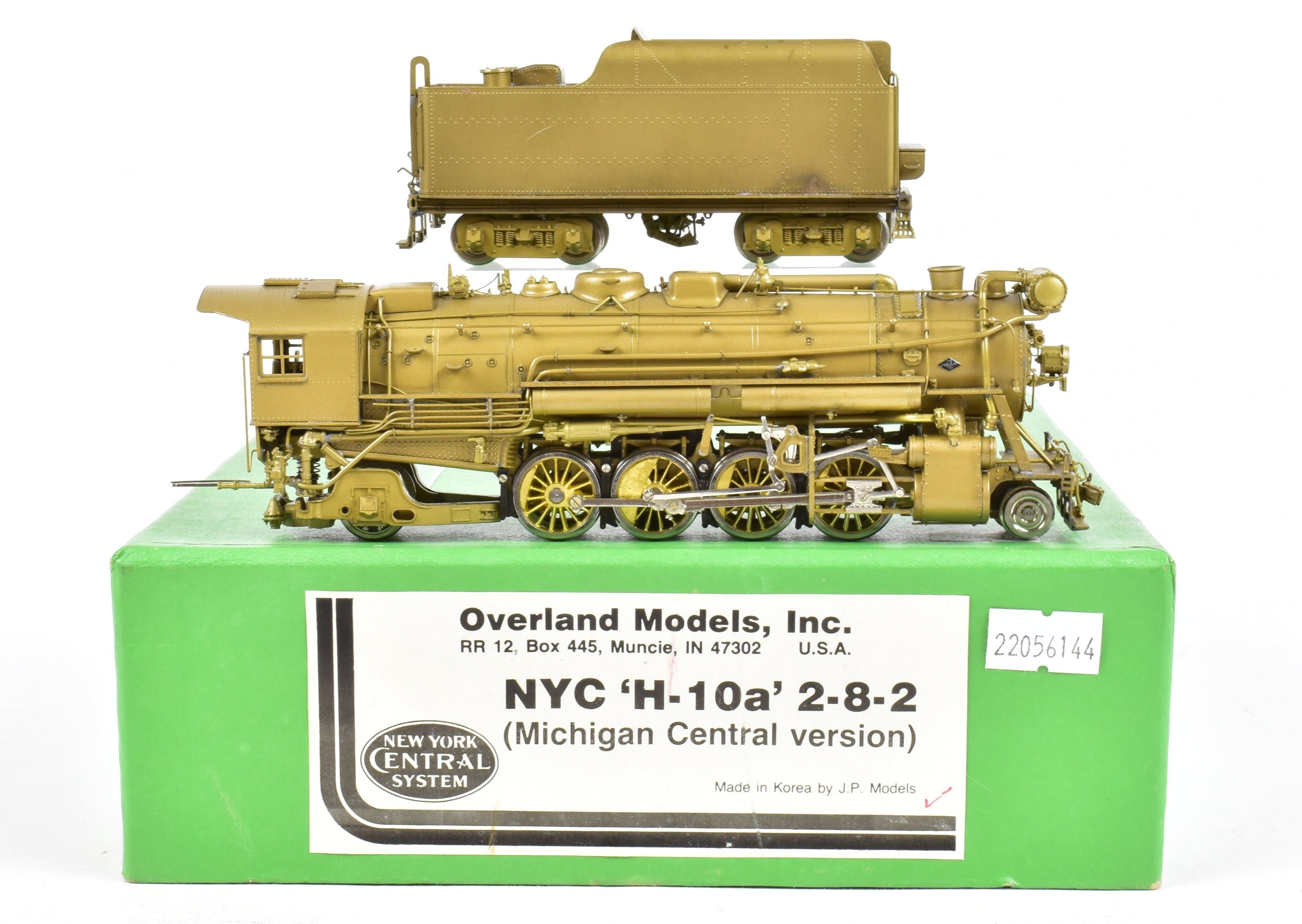 HO Brass OMI - Overland Models, Inc. NYC - New York Central H-10A 2-8-2  Michigan Central Version New NWSL Gearbox