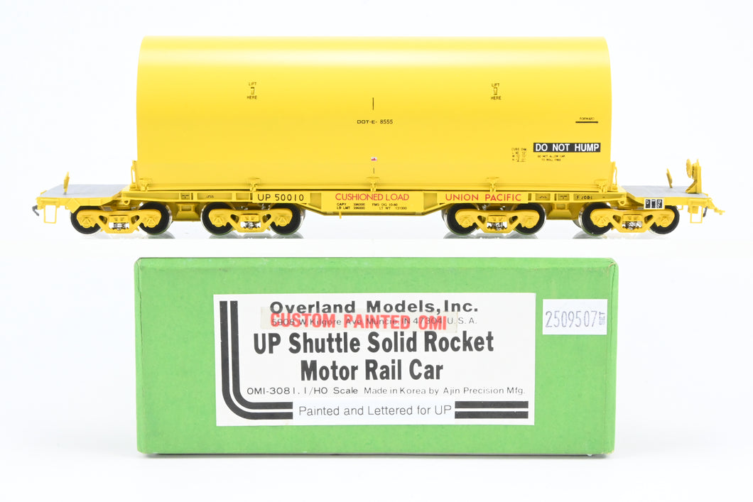 HO Brass CON OMI - Overland Models, Inc. UP - Union Pacific NASA Shuttle Solid Rocket Motor Rail Car Factory Painted No. 50010.