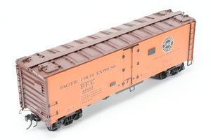 O Brass PSC - Precision Scale Co. PFE - Pacific Fruit Express 40’ Steel Reefer with Wood Roof Walk Circa 1945 CP No. 45683