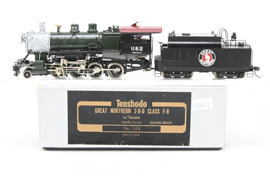 HO Brass Tenshodo GN - Great Northern 2-8-0 Class F-8 Factory Painted 1975 Run MODIFIED FOR SOUND