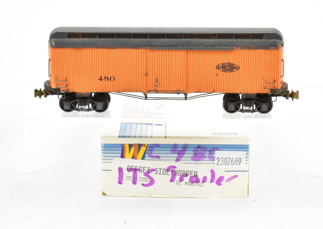 HO La Belle Woodworking ITS - Illinois Terminal System Freight/Baggage Trailer Painted #480