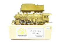 Load image into Gallery viewer, Brass Sunset Models ATSF - Santa Fe 3160/4000 Class 2-8-2 Mikado Unpainted
