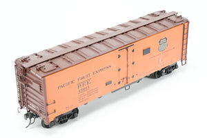 O Brass PSC - Precision Scale Co. PFE - Pacific Fruit Express 40’ Steel Reefer with Wood Roof Walk Circa 1945 CP No. 45683