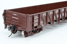 Load image into Gallery viewer, O Brass Pacific Limited PRR - Pennsylvania Railroad AAR War Emergency 70-Ton 52’ 6” Composite Gondola Factory Painted No. 362528
