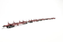 Load image into Gallery viewer, HO Kadee Quality Products Various Roads Logging Car 5-Pack Custom Built &amp; Painted in REBOXX
