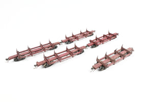 HO Kadee Quality Products Various Roads Logging Car 5-Pack Custom Built & Painted in REBOXX