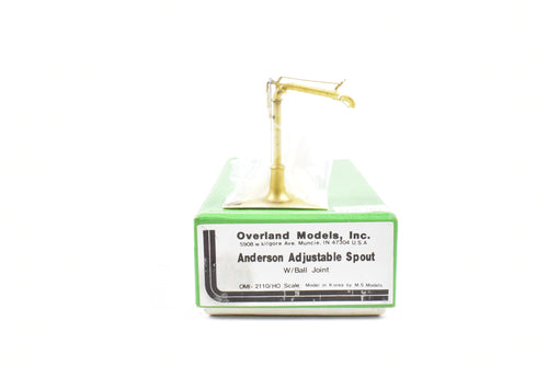 HO Brass OMI - Overland Models, Inc. Various Roads Anderson Adjustable Spout Water Column W/Ball Joint