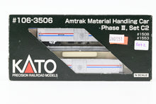 Load image into Gallery viewer, N Kato 106-3506 Amtrak Material Handling Car 2-Pack Phase III Set C-2 Nos. 1508 and 1553
