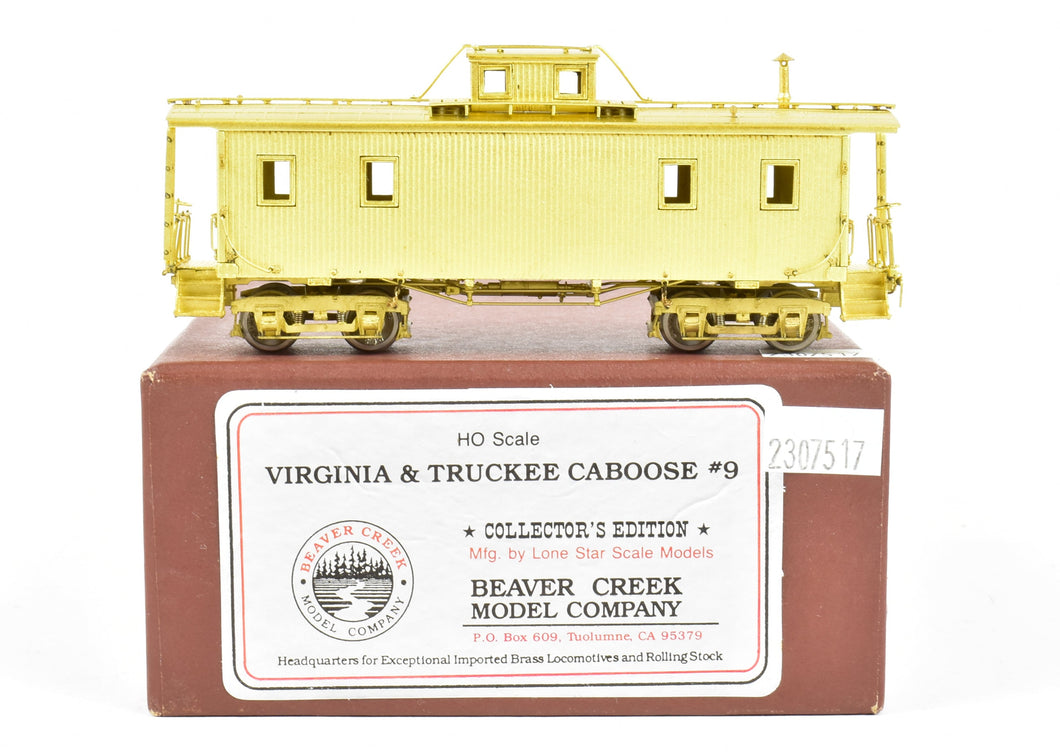 HO Brass Beaver Creek V&T - Virginia & Truckee Caboose #9 Collector's Edition