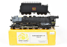 Load image into Gallery viewer, HO Brass Sunset Models CON CB&amp;Q - Burlington Route S-4 4-6-4 Hudson Painted #4002
