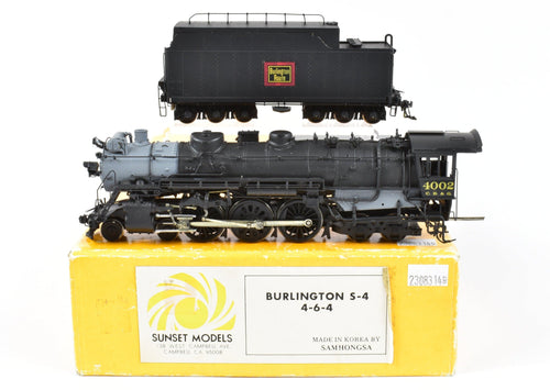 HO Brass Sunset Models CON CB&Q - Burlington Route S-4 4-6-4 Hudson Painted #4002