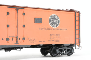 O Brass PSC - Precision Scale Co. PFE - Pacific Fruit Express 40’ Steel Reefer with Wood Roof Walk Circa 1945 CP No. 45683
