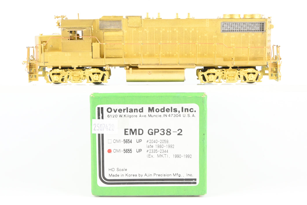 HO Brass OMI - Overland Models Inc. UP - Union Pacific EMD GP38-2 #2335-2344 Ex. MKT - Missouri Kansas Texas 1990-1992