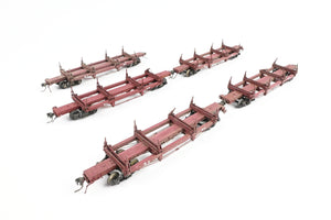 HO Kadee Quality Products Various Roads Logging Car 5-Pack Custom Built & Painted in REBOXX