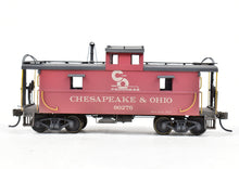 Load image into Gallery viewer, HO Brass OMI - Overland Models, Inc. C&amp;O - Chesapeake &amp; Ohio Steel Caboose #90200-90299 Series CP &amp; Weathered No. 90276
