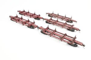 HO Kadee Quality Products Various Roads Logging Car 5-Pack Custom Built & Painted in REBOXX
