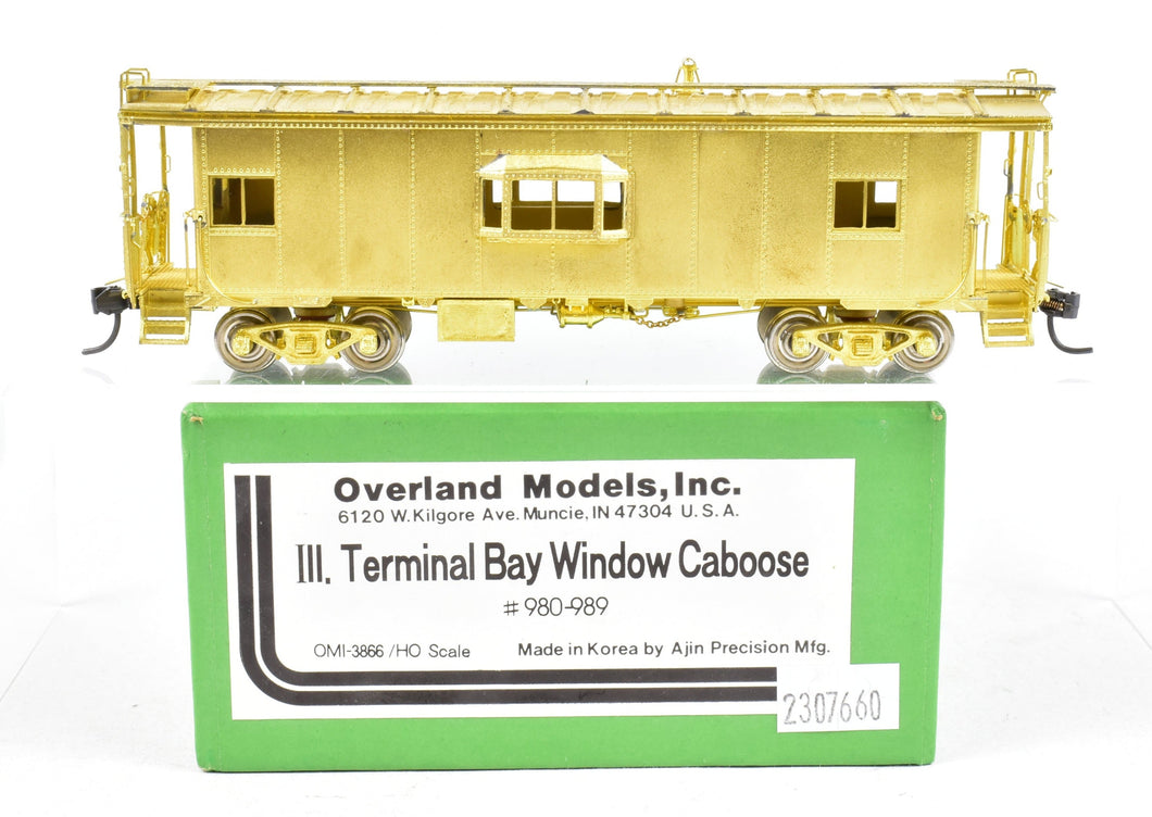 HO Brass OMI - Overland Models, Inc. IT - Illinois Terminal Bay Window Caboose #980-989