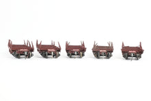 Load image into Gallery viewer, HO Kadee Quality Products Various Roads Logging Car 5-Pack Custom Built &amp; Painted in REBOXX
