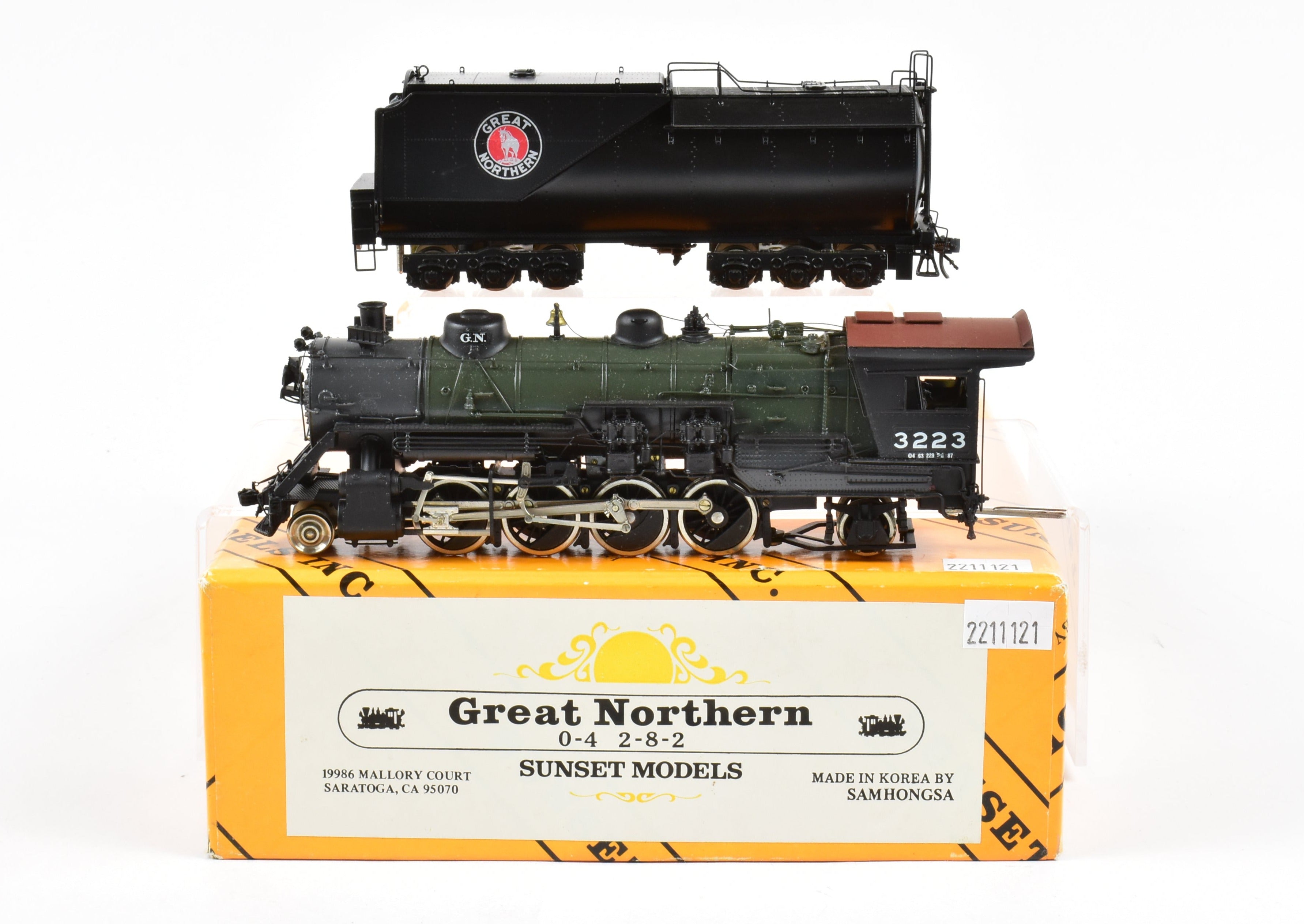HO Brass Sunset Models GN Great Northern 2-8-2 Class O-4 Custom