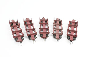 HO Kadee Quality Products Various Roads Logging Car 5-Pack Custom Built & Painted in REBOXX