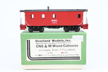 Load image into Gallery viewer, HO Brass CON OMI - Overland Models, Inc. CNS&amp;M - North Shore Line Wood Caboose w/o Cupola Factory Painted No. 1004
