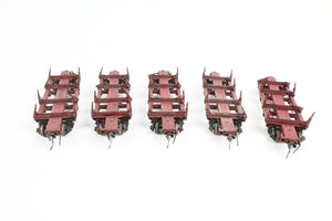 HO Kadee Quality Products Various Roads Logging Car 5-Pack Custom Built & Painted in REBOXX