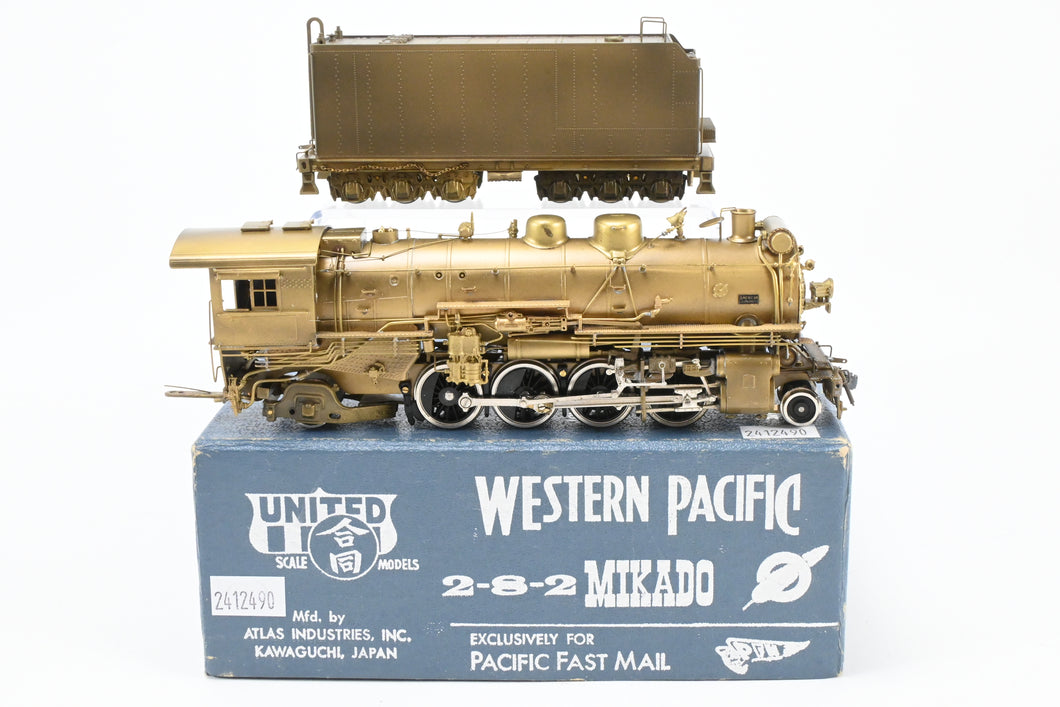 HO Brass PFM - United WP - Western Pacific MK-60 2-8-2 Mikado 1968 Run