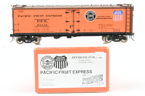 O Brass PSC - Precision Scale Co. PFE - Pacific Fruit Express 40’ R-30-21 Wood Refrigerator Car FP No. 65150