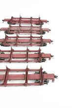 Load image into Gallery viewer, HO Kadee Quality Products Various Roads Logging Car 5-Pack Custom Built &amp; Painted in REBOXX
