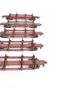 HO Kadee Quality Products Various Roads Logging Car 5-Pack Custom Built & Painted in REBOXX