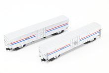 Load image into Gallery viewer, N Kato 106-3503 Amtrak Material Handling Car 2-Pack Phase III Set C-1 Nos. 1524 and 1547
