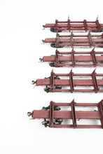 Load image into Gallery viewer, HO Kadee Quality Products Various Roads Logging Car 5-Pack Custom Built &amp; Painted in REBOXX
