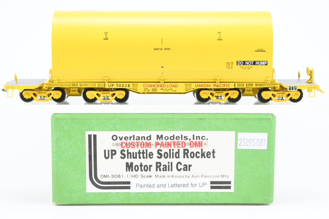 HO Brass CON OMI - Overland Models, Inc. UP - Union Pacific NASA Shuttle Solid Rocket Motor Rail Car Factory Painted No. 50028.